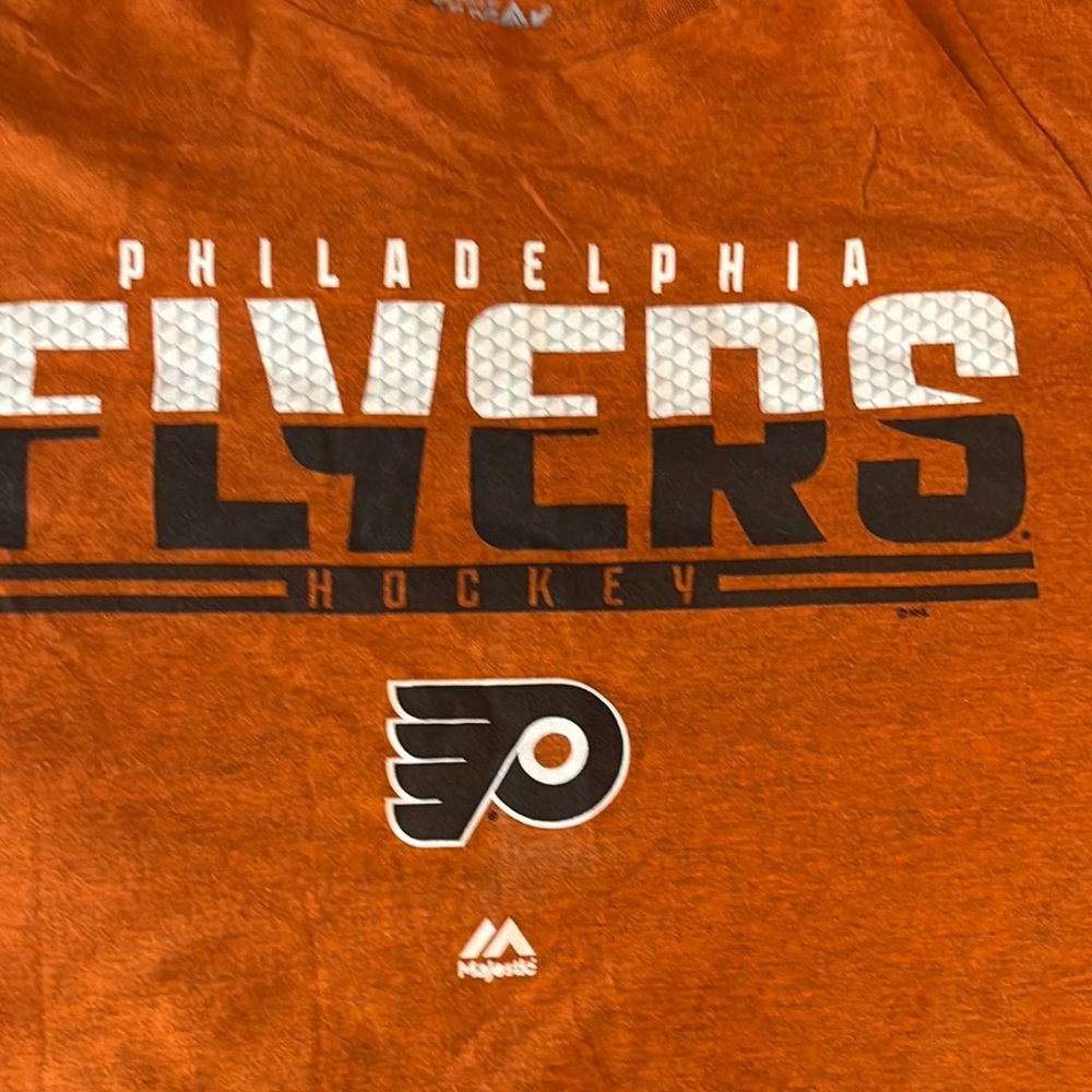 Majestic Orange Philadelphia Flyers Tee - Picture 2 of 3